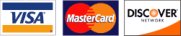 We Accept all Major Credit Cards