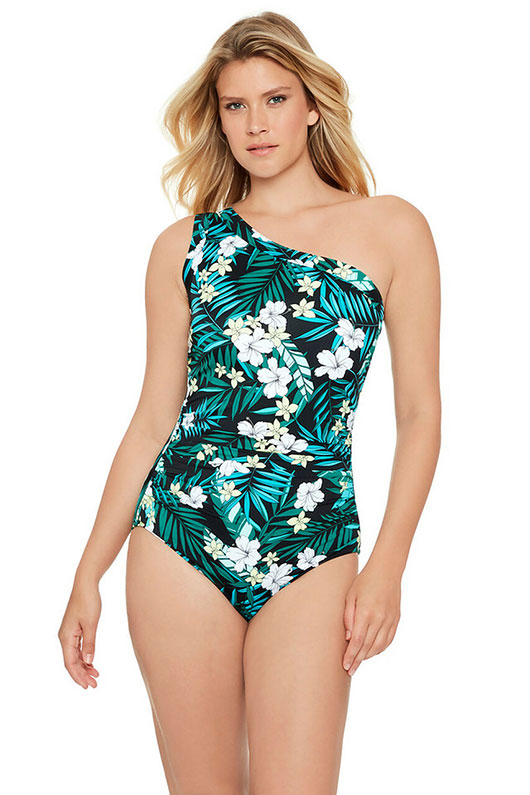 Floral Post-mastectomy swimwear