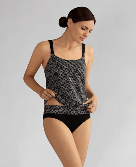 Amoena 71116 Ayon Tankini Mastectomy Swim Top