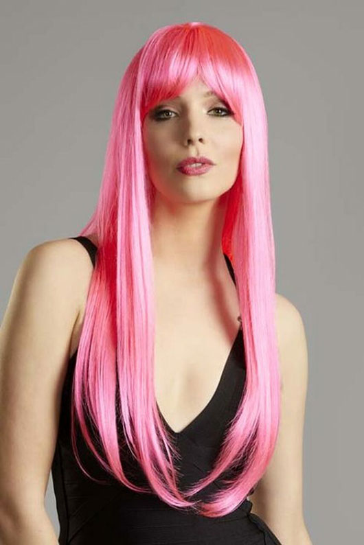 Long Pink Hair Wig